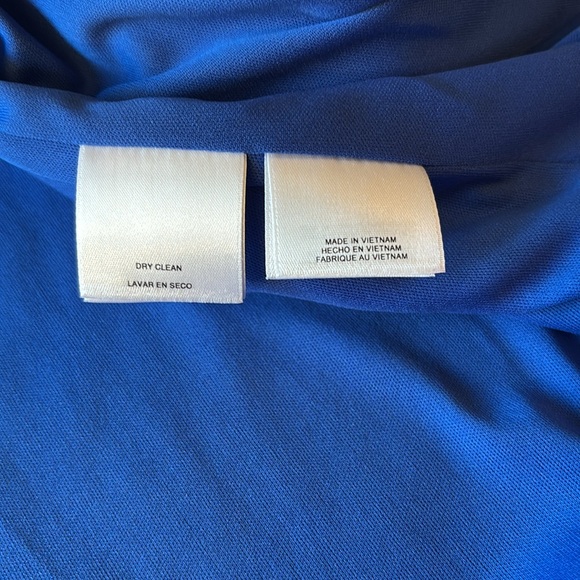 Kasper long modest royal blue, white and black dress jacket - Picture 8 of 10